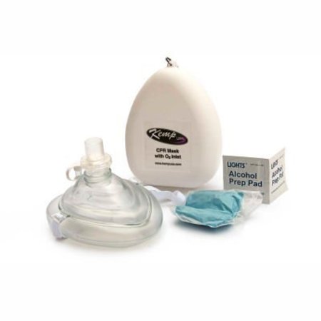 Kemp Usa Kemp CPR Mask With 02 Inlet, 10-501 10-501